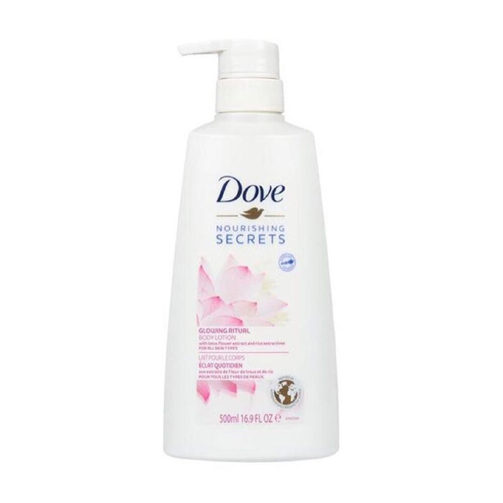 3PK Dove Hydrating Glowing Body Wash Lotion Floral Scent 500ml