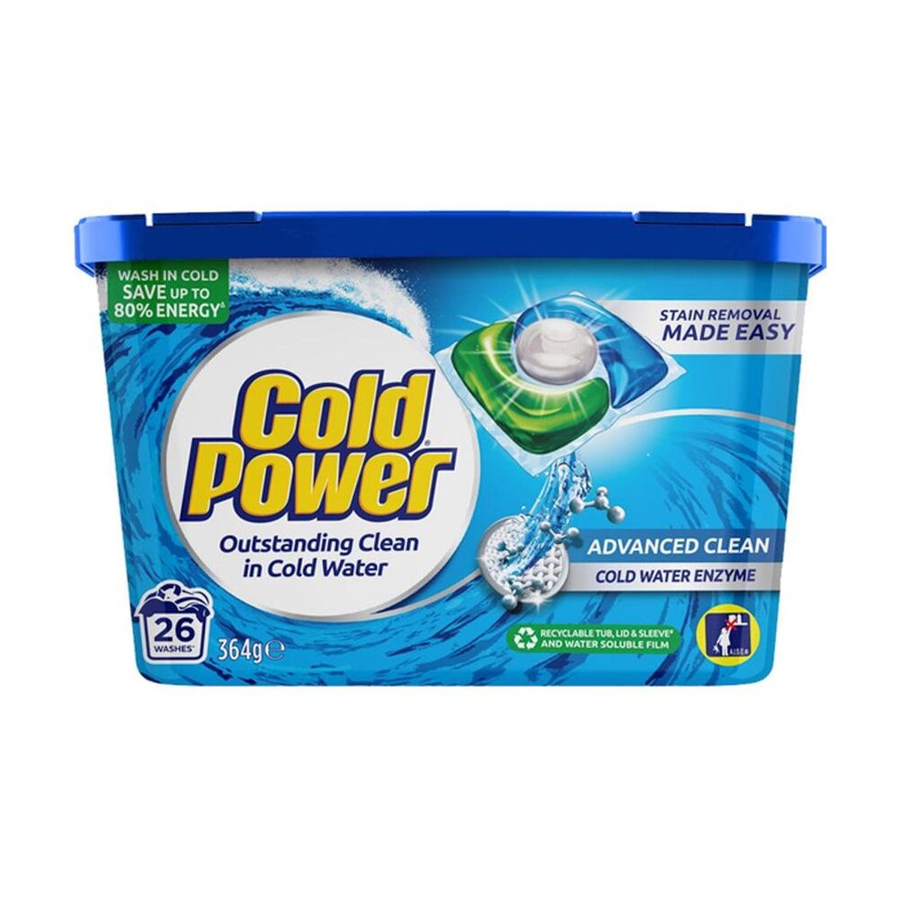 4x 26pc Cold Power Laundry Triple Pods Washing Cleaning Detergent