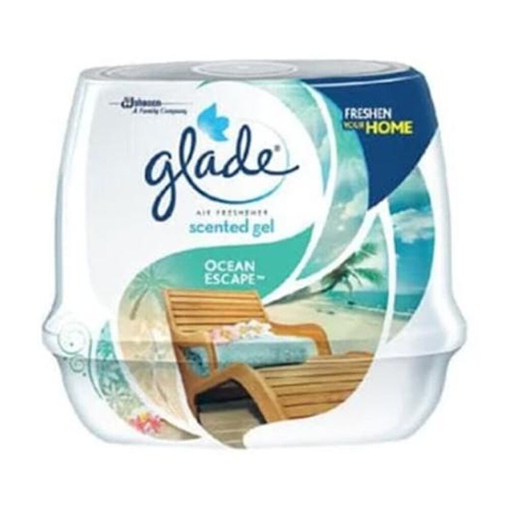 6PK Glade Cone Scented Gel Air Freshener Home Fragrance Ocean 180g