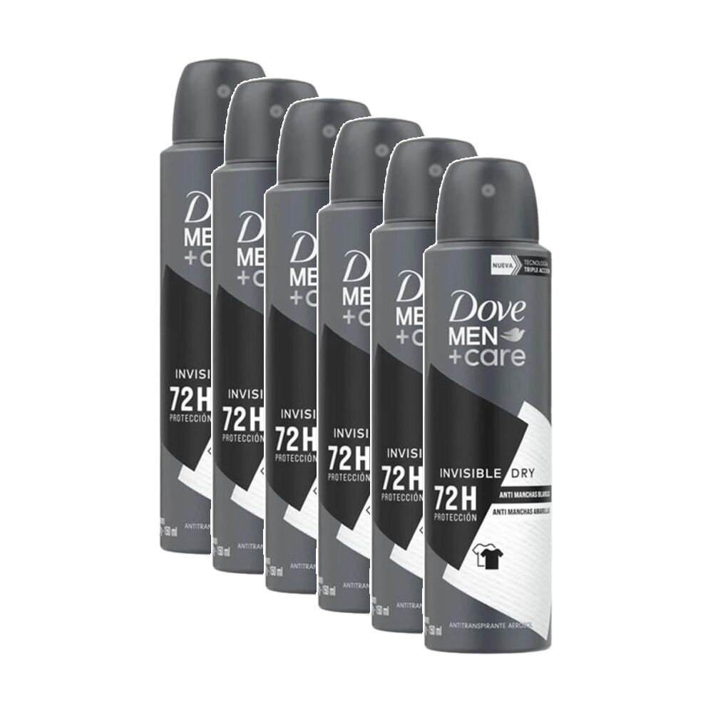 6PK Dove Antiperspirant Deodorant Body Spray Invisible Dry 150ml