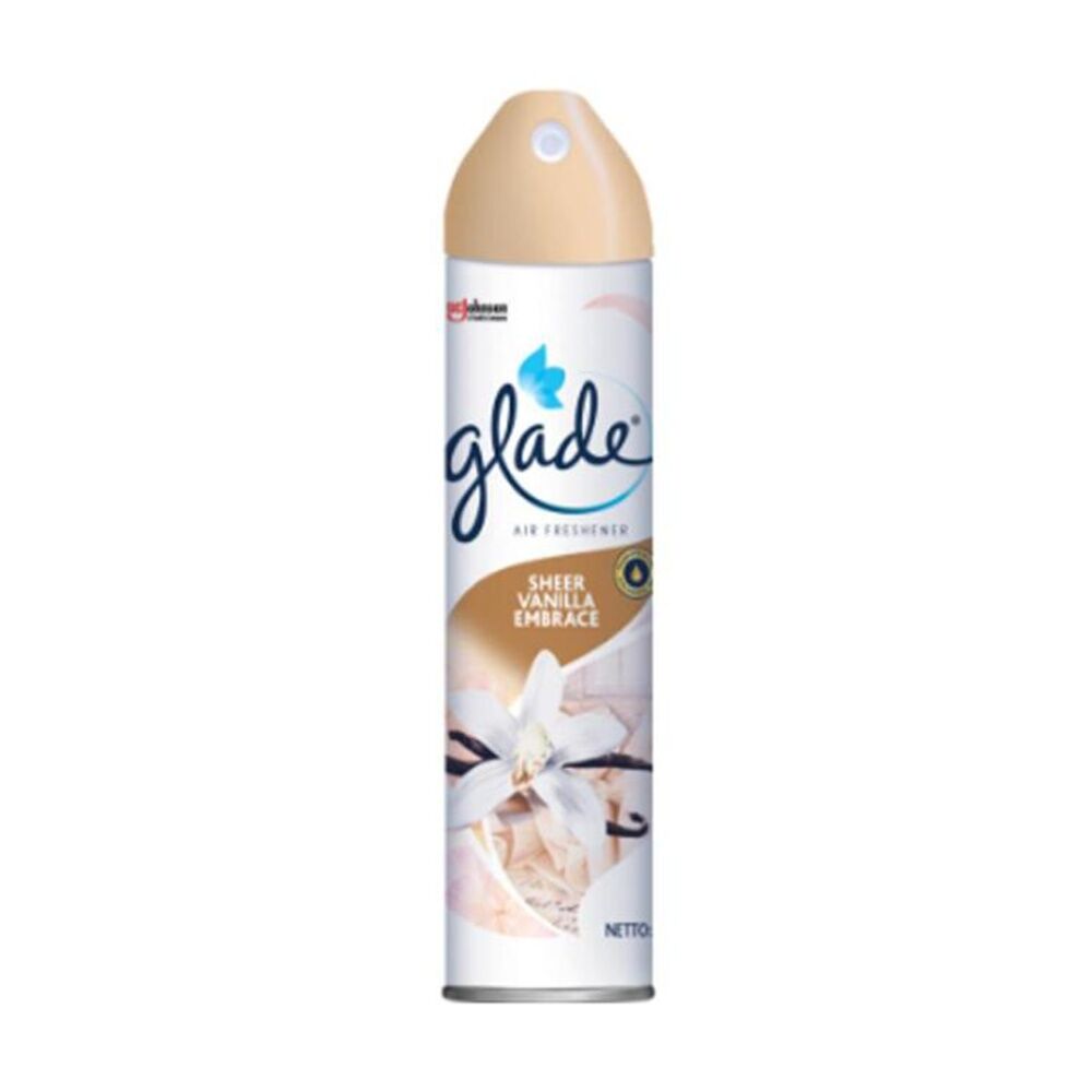 6PK Glade Fresh Air Freshener Scented Spray Miist Sheer Vanilla Embrace 225ml