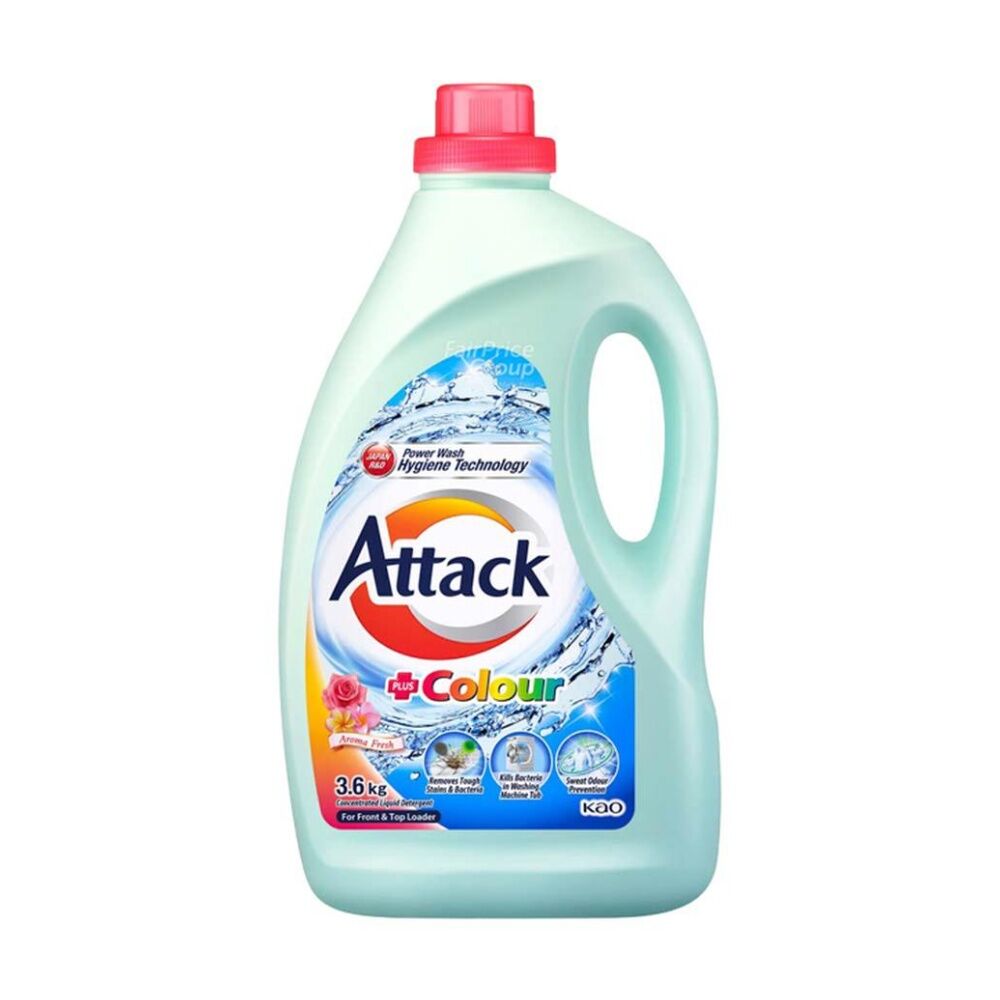 Attack Liquid Washing Machine Cleaning Detergent Plus Colour 3.6kg