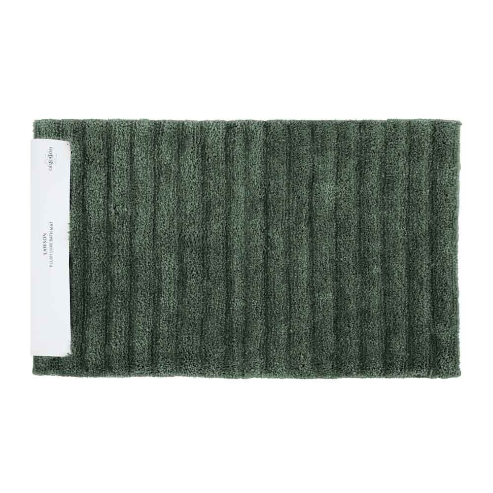 2PK Algodon Polyester Lawson Plush Bath Runner Non-Slip Soft Mat Thyme 50x100cm