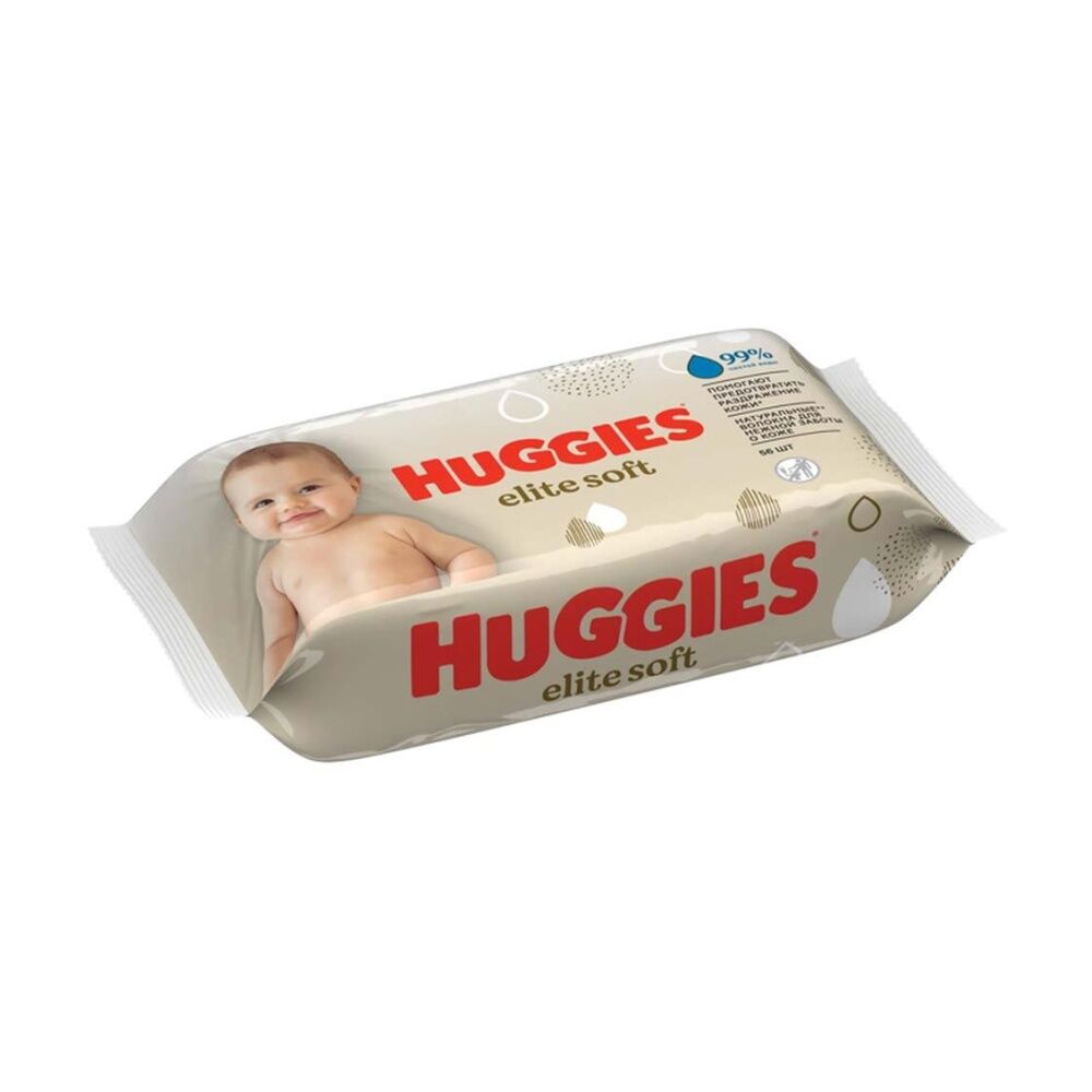 10x 56pc Huggies Elite Soft Baby Wipes Travel Pack Sensitive Skin