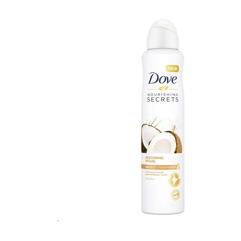 12PK Dove Antiperspirant Deodorant Body Spray Coco Jasmine 250ml