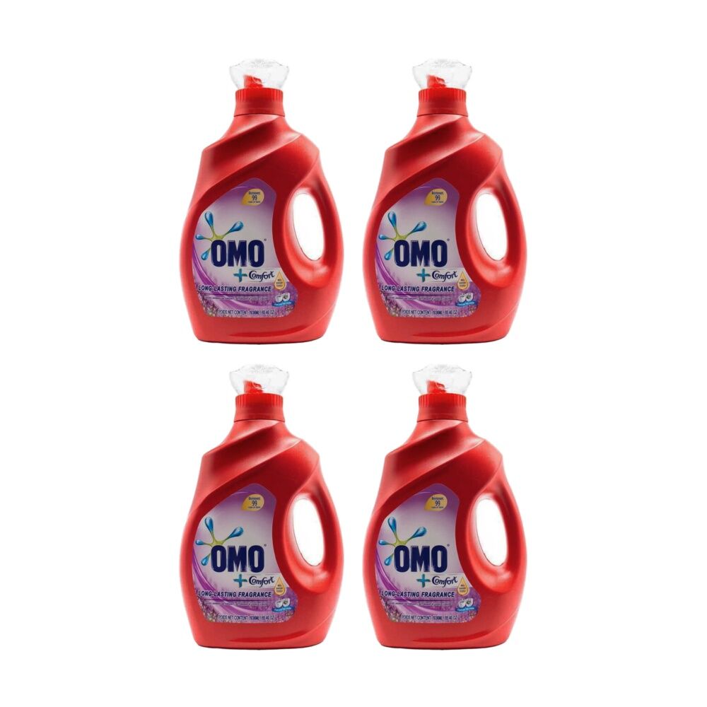 4PK OMO Liquid Laundry Stain Remover Cleaning Detergent Lavender 2L