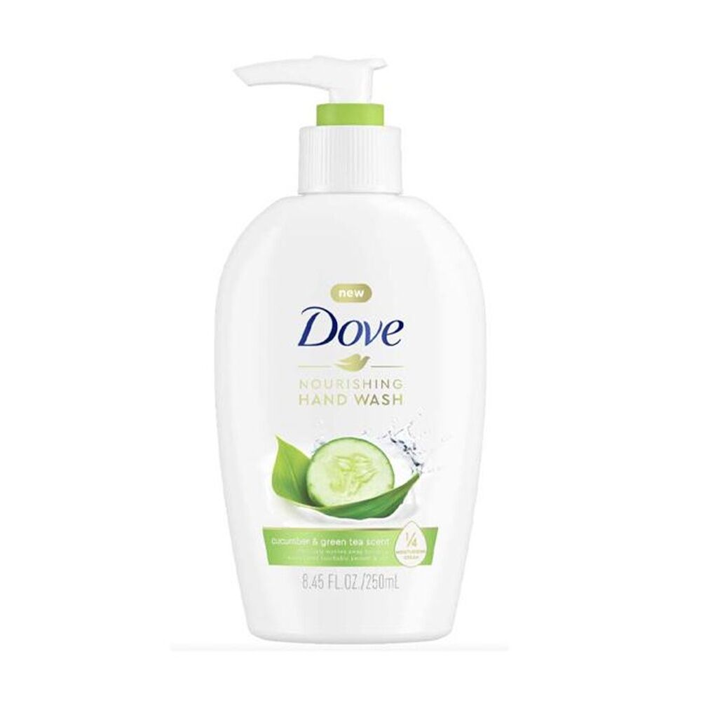 12PK Dove Hand Wash Nourishing Pump Dispenser Cucumber Green Tea 250ml