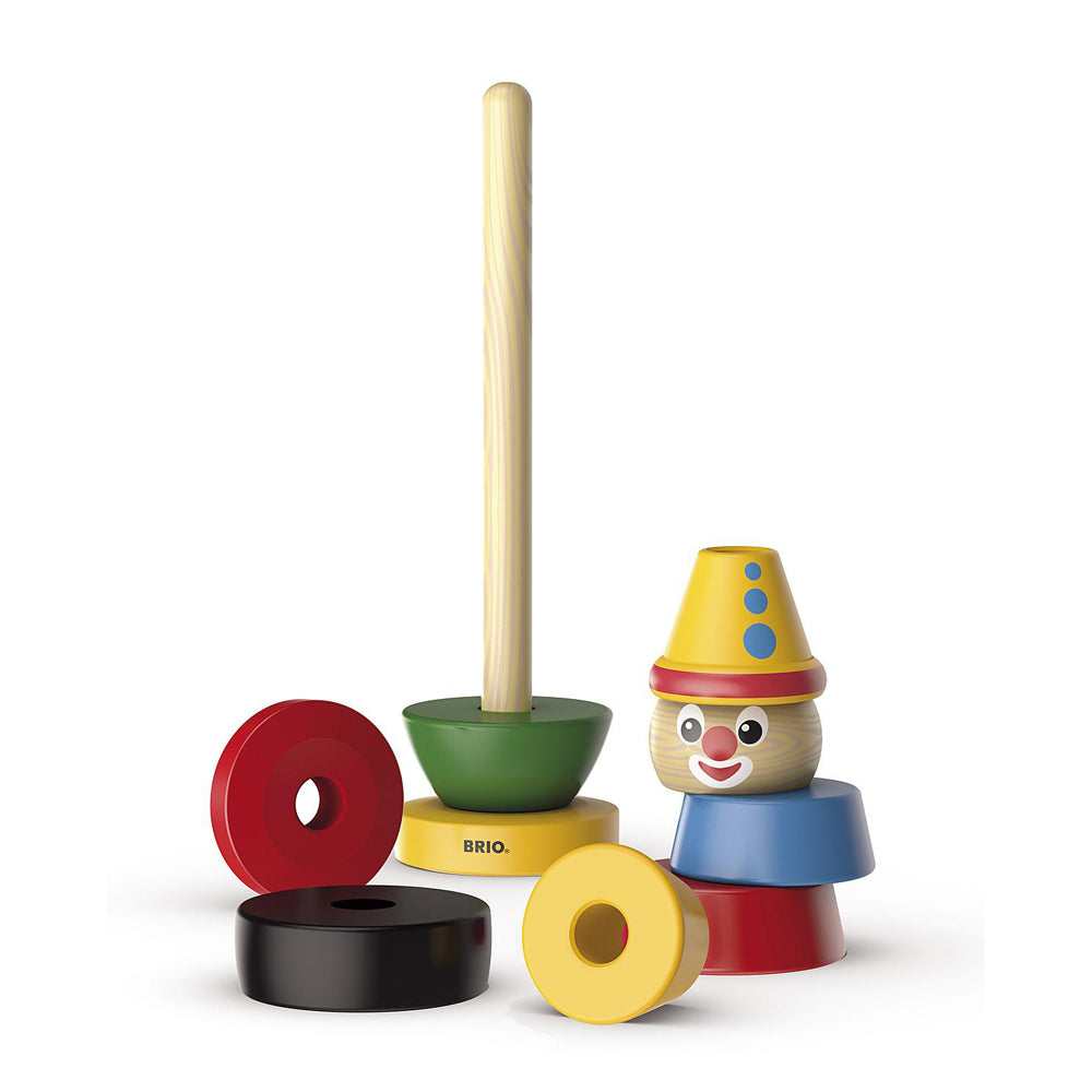 9pc Brio Stacking Clown Kids/Childrens Play Toy 12M+