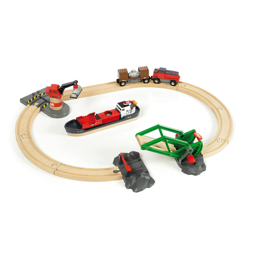16pc Brio Cargo Harbour Set Kids/Childrens Play Toy 3y+