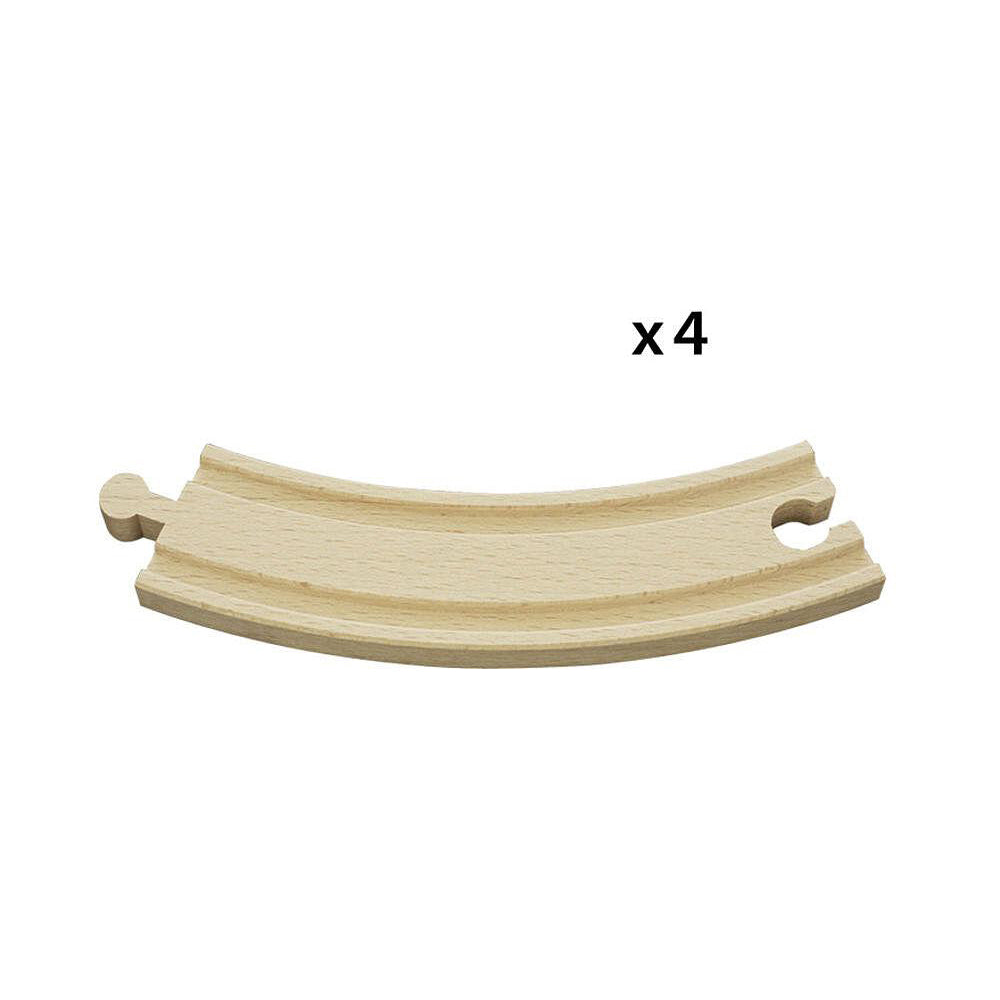 4pc Brio Large Curved Tracks Kids/Childrens Play Toy 3y+