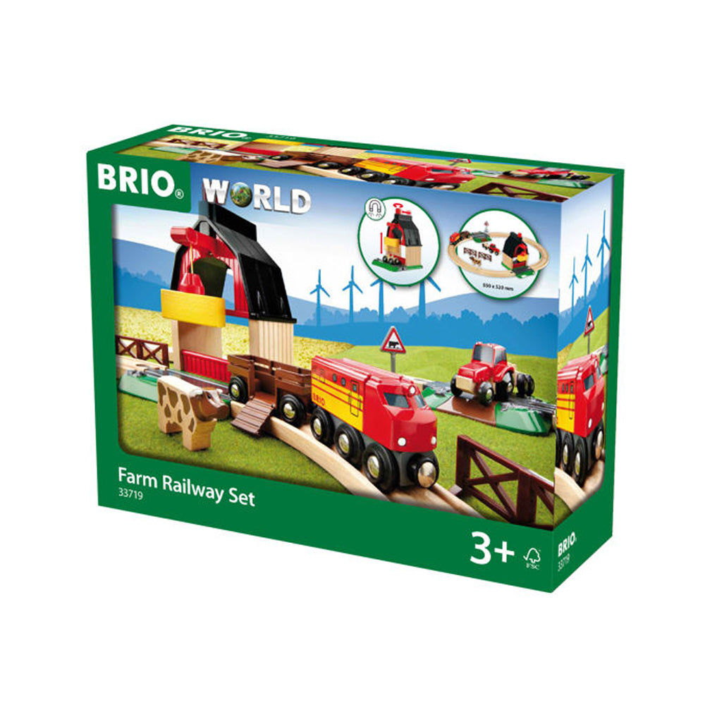 20pc Brio Farm Railway Toy Set 3y+
