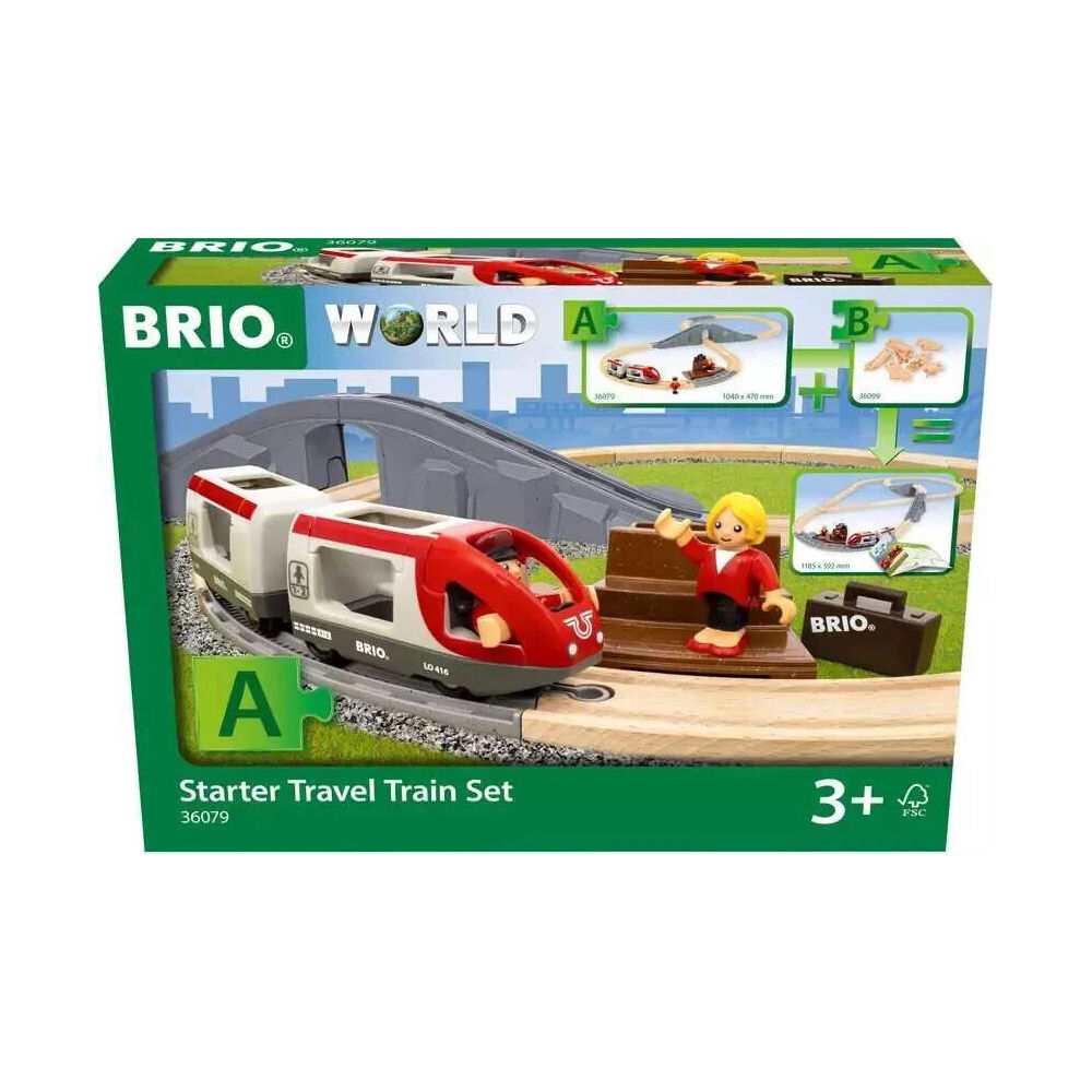 22pc BRIO Starter Travel Train Set Kids/Children Toy 3y+