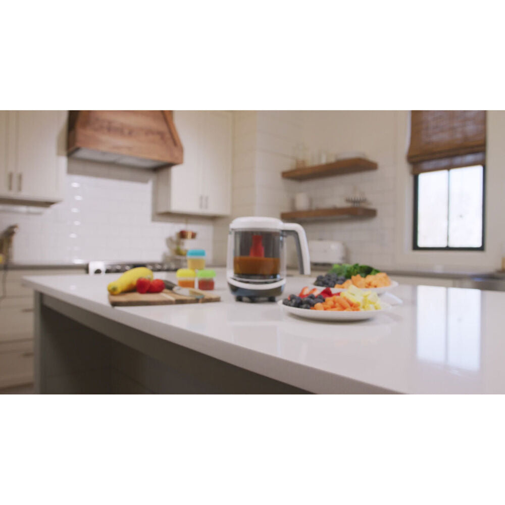 12pc Baby Breeza One Step™ Deluxe Food Maker 3-in-1 White/Black