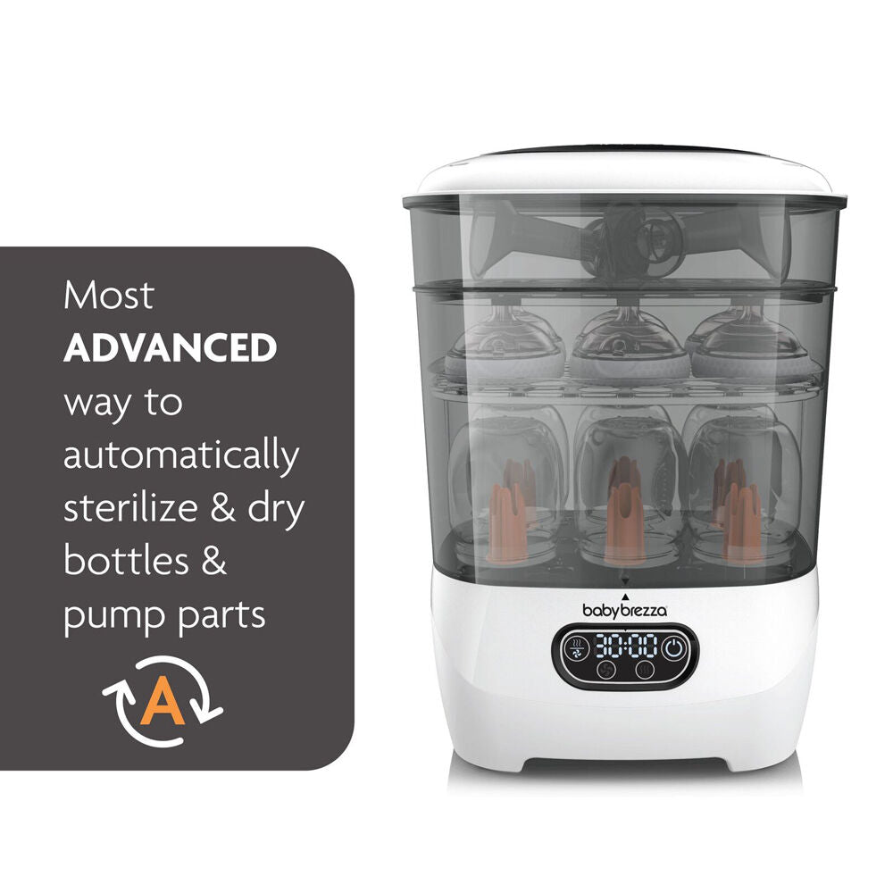 Baby Breeza One Step Bottle Steriliser and Dryer Advanced White/Black