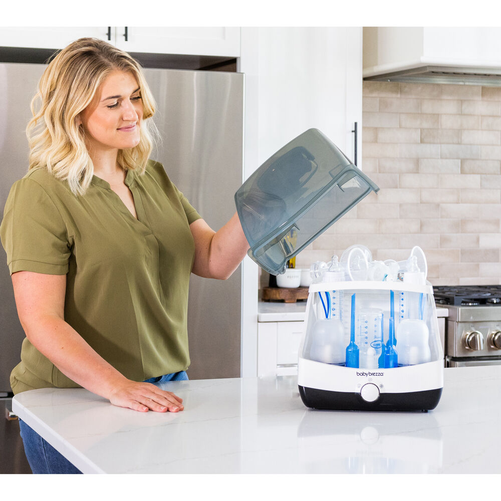 Baby Breeza Superfast Bottle Steriliser and Dryer Large White/Black