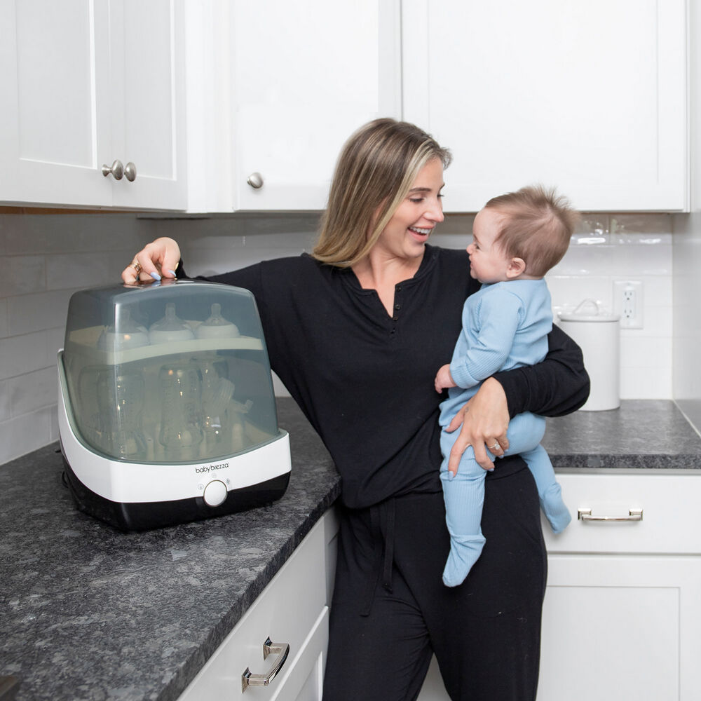Baby Breeza Superfast Bottle Steriliser and Dryer Large White/Black