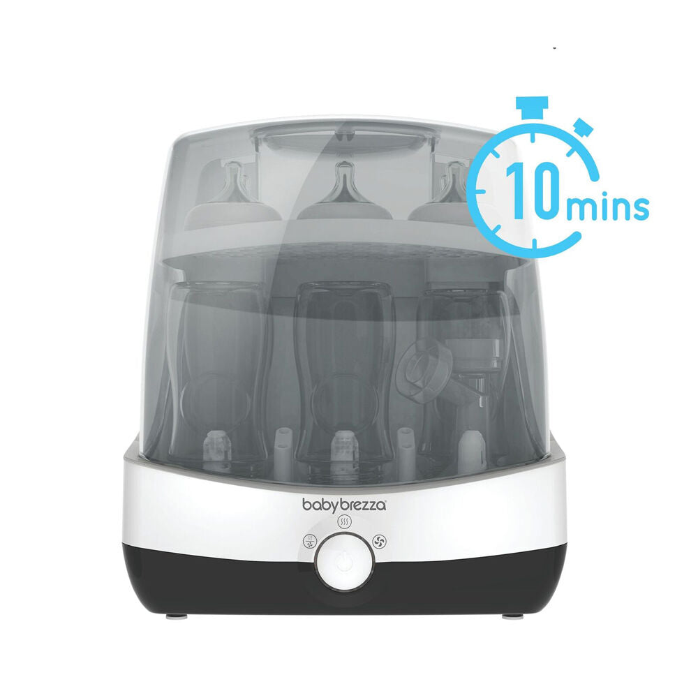 Baby Breeza Superfast Bottle Steriliser and Dryer Large White/Black