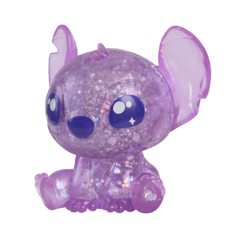 6PK Stitch Squish-A-Stitch Toy Glittery Blind Capsule Collectable Figure 3y+