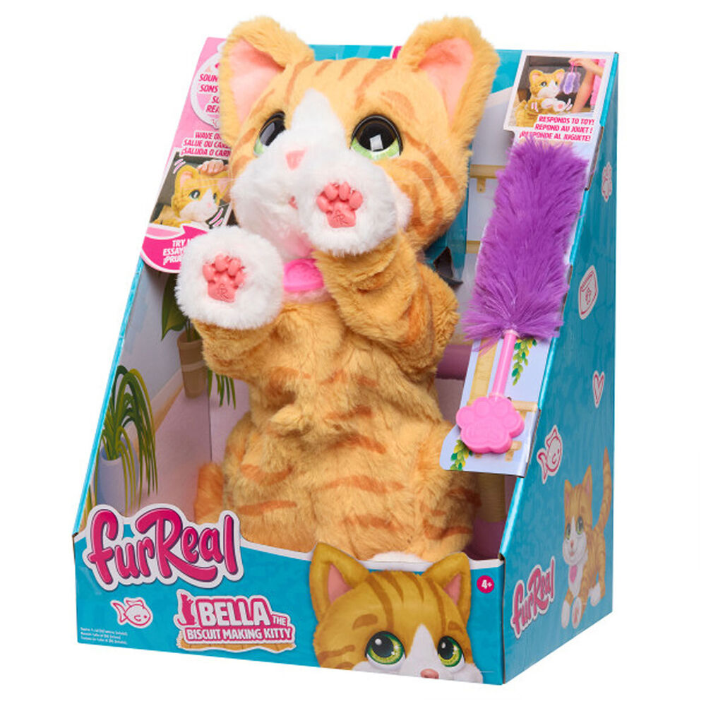 FurReal Interactive Cat Plush Toy Bella the Biscuit Making Kitty Kids 4y+