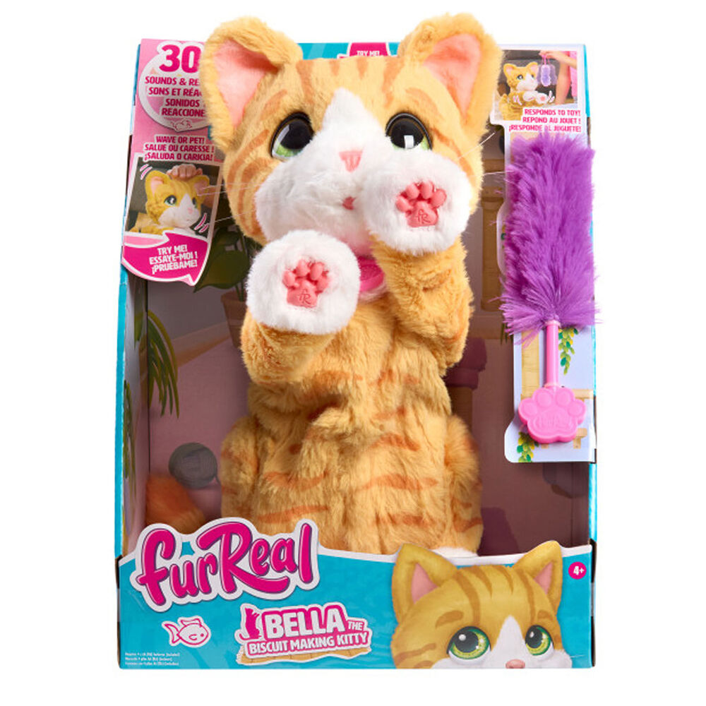 FurReal Interactive Cat Plush Toy Bella the Biscuit Making Kitty Kids 4y+