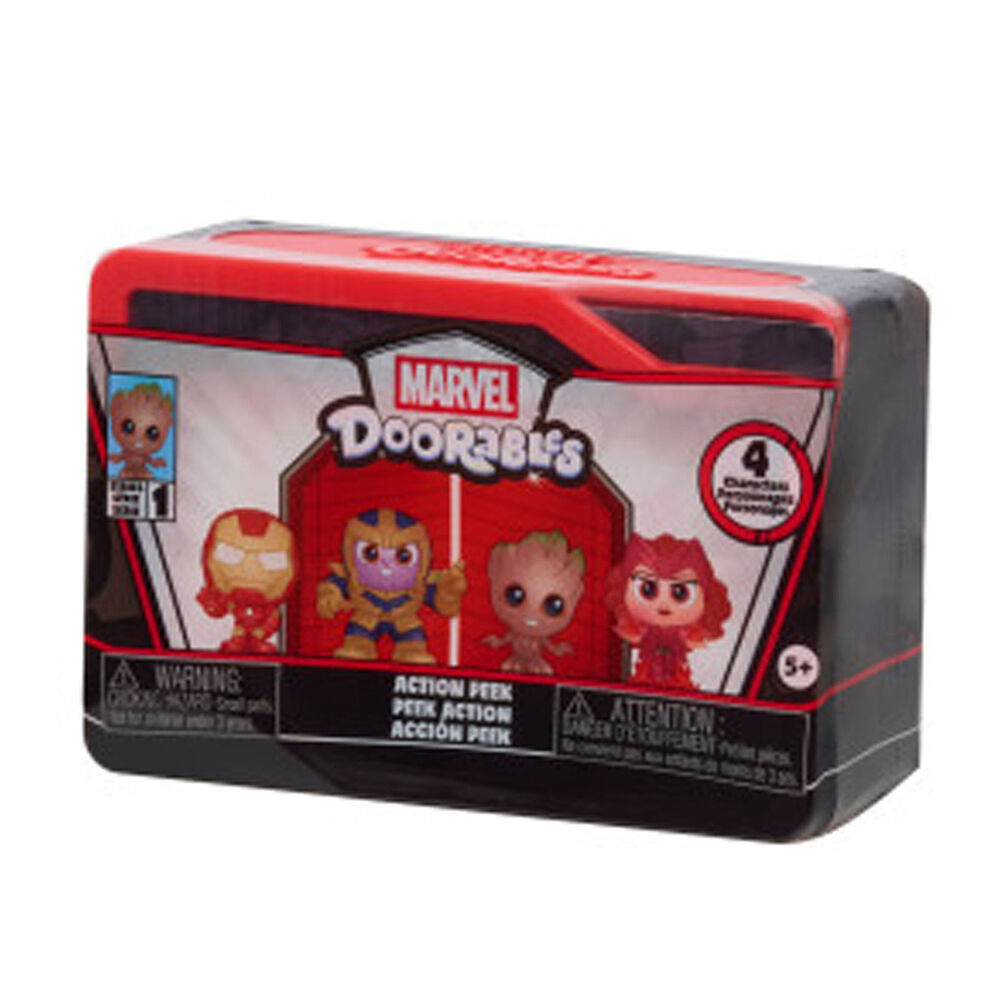 2x 4pc Doorables Marvel Collectable Figures Action Peek Surprise Capsules 5y+