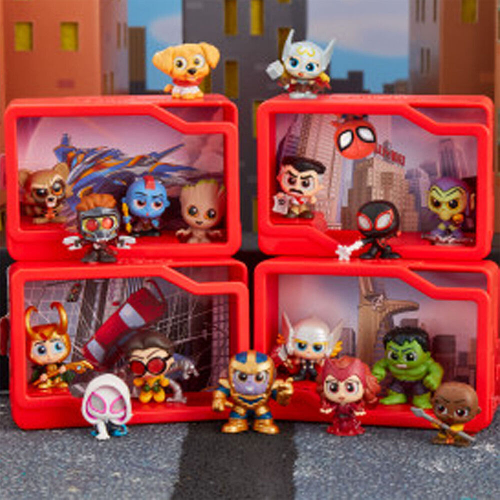 4x 4pc Doorables Marvel Collectable Figures Action Peek Surprise Capsules 5y+