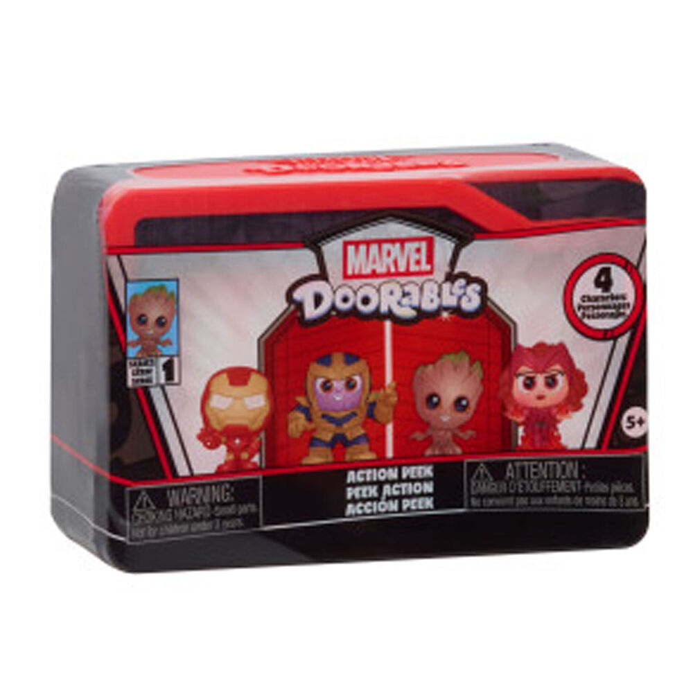 4x 4pc Doorables Marvel Collectable Figures Action Peek Surprise Capsules 5y+