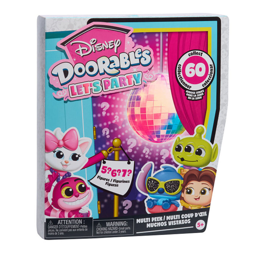 4PK Doorables Disney Multi Peek Blind Box Collectable Figures Pop Up Party Set 5y+