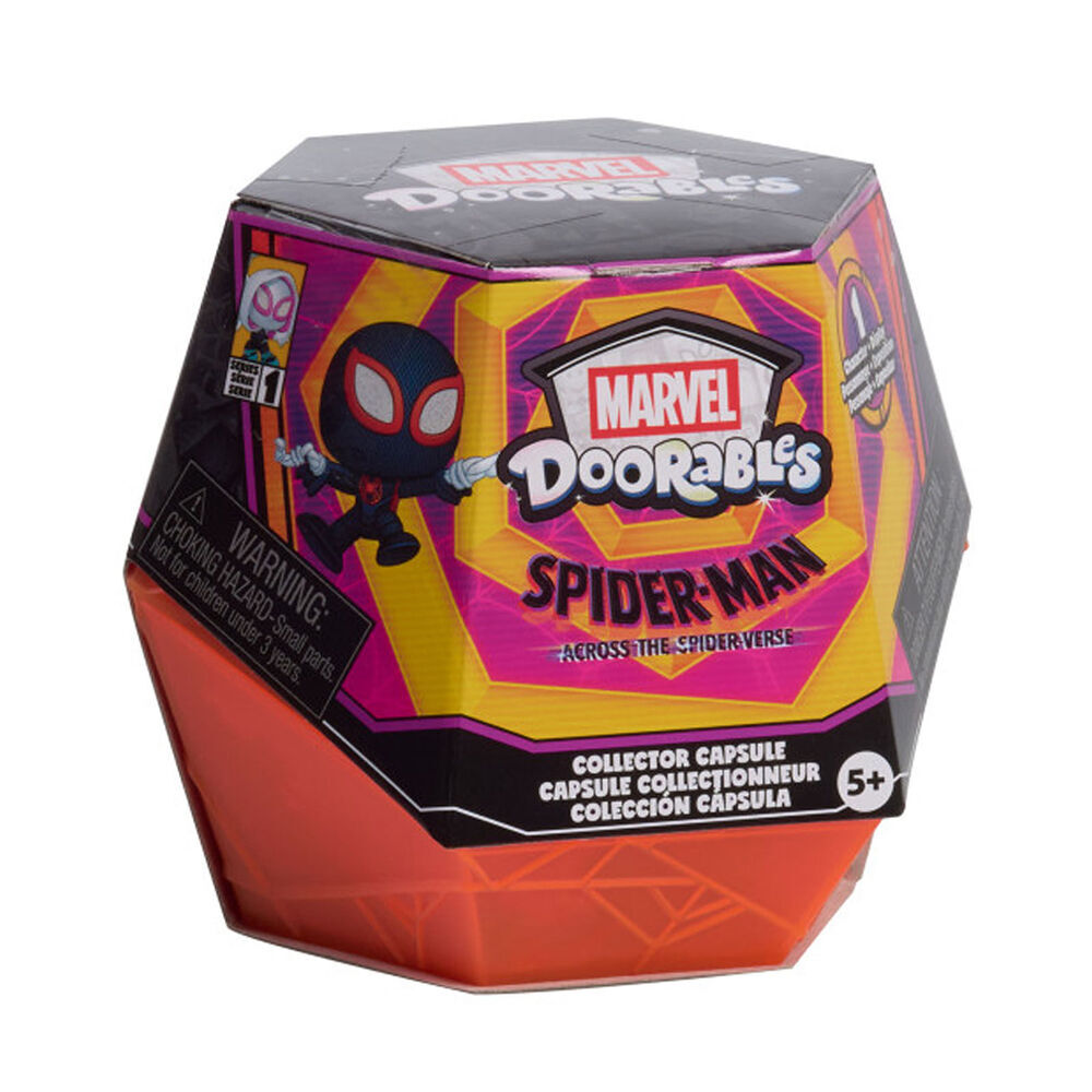 2PK Doorables Marvel Collectable Figures Spider-Verse Collector Capsule Display 5y+