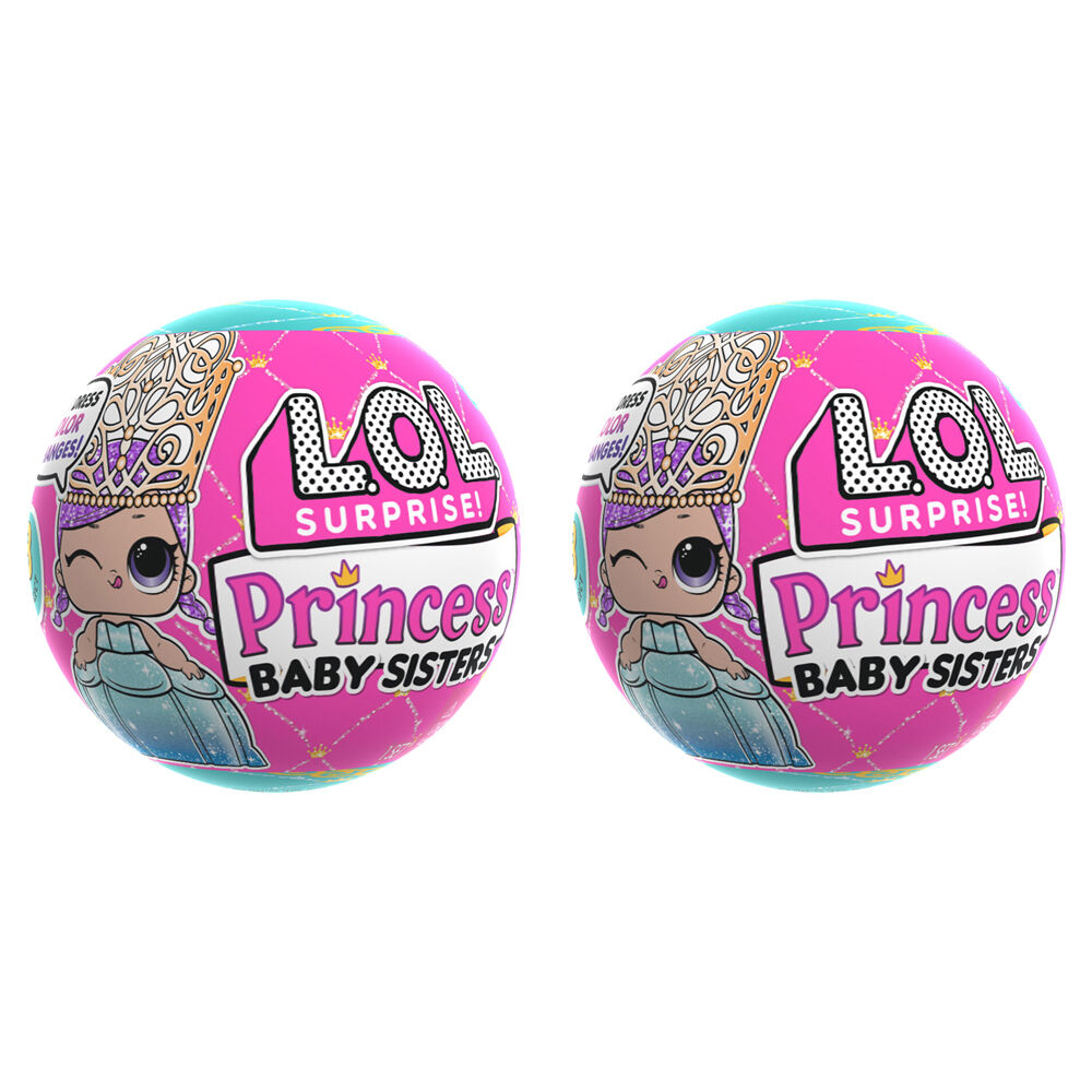 2PK L.O.L Surprise Princess Baby Sister Collectable Figurine/Toy 4y+ Assorted