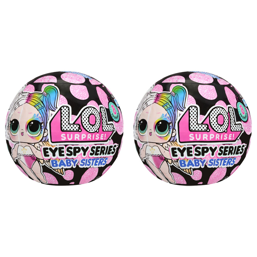 2PK L.O.L Surprise Eye Spy Series Baby Sisters Collectable Figurine/Toy 4y+ Assorted