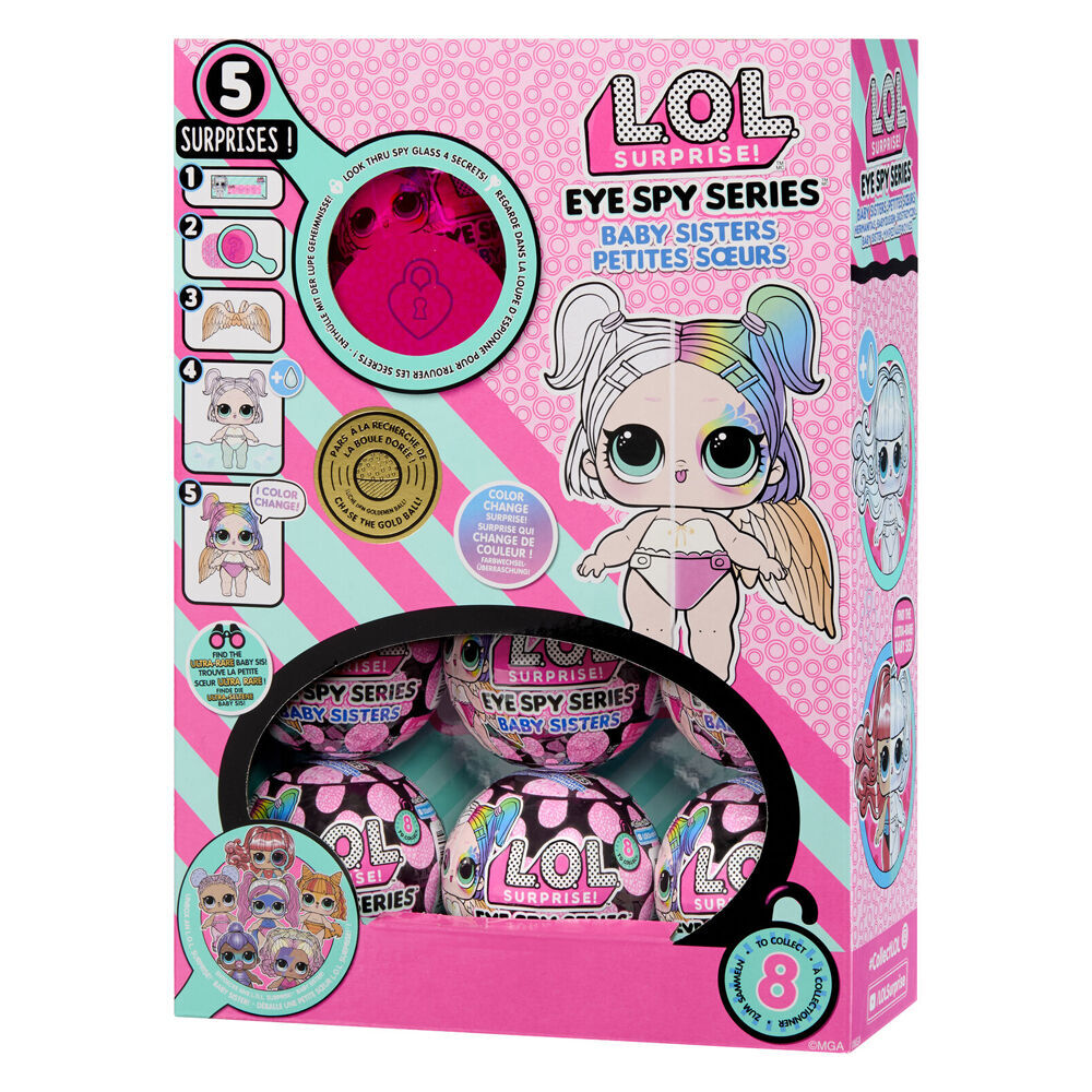2PK L.O.L Surprise Eye Spy Series Baby Sisters Collectable Figurine/Toy 4y+ Assorted
