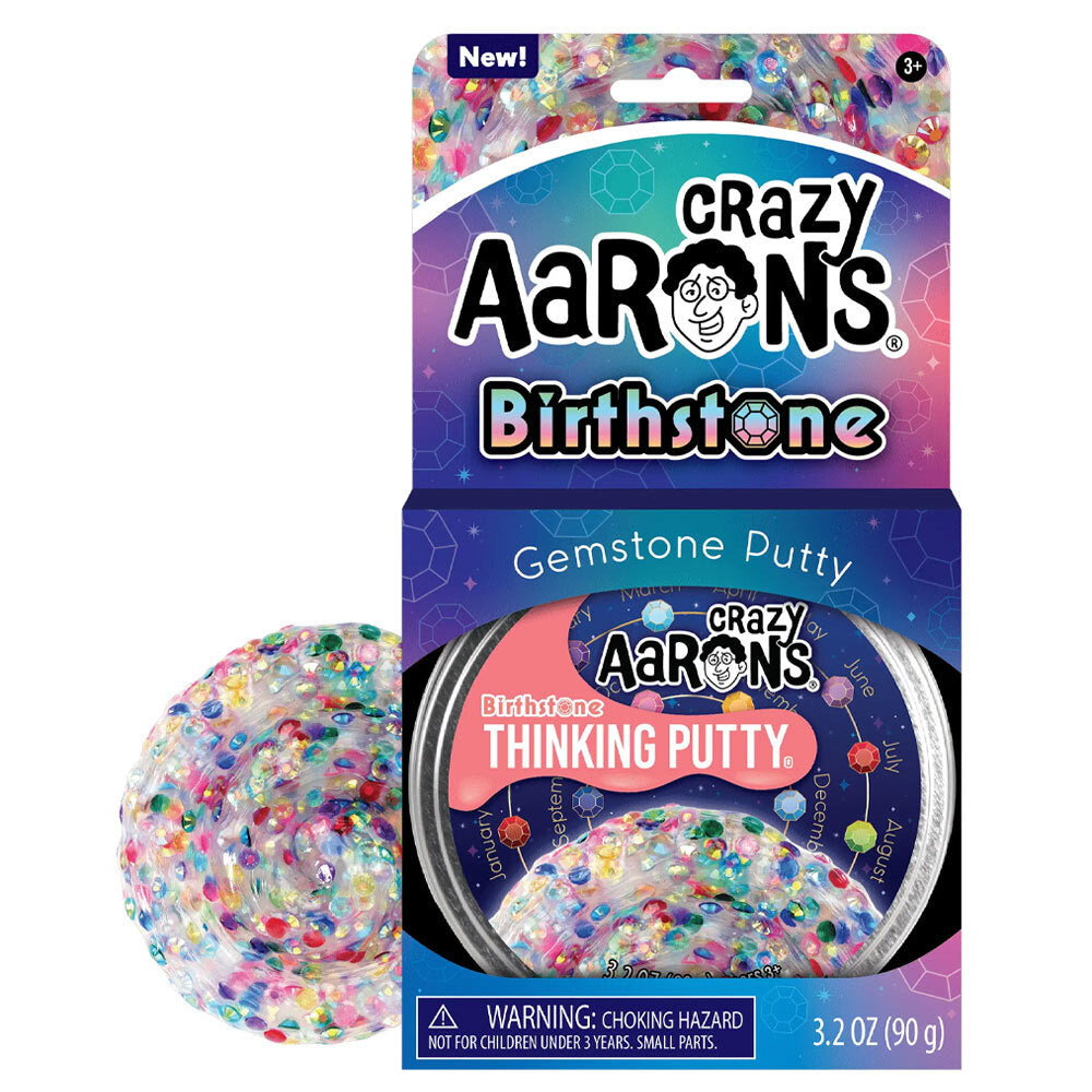 Crazy Aarons Thinking Putty Birthstone Trendsetters Toy 10cm 3y+