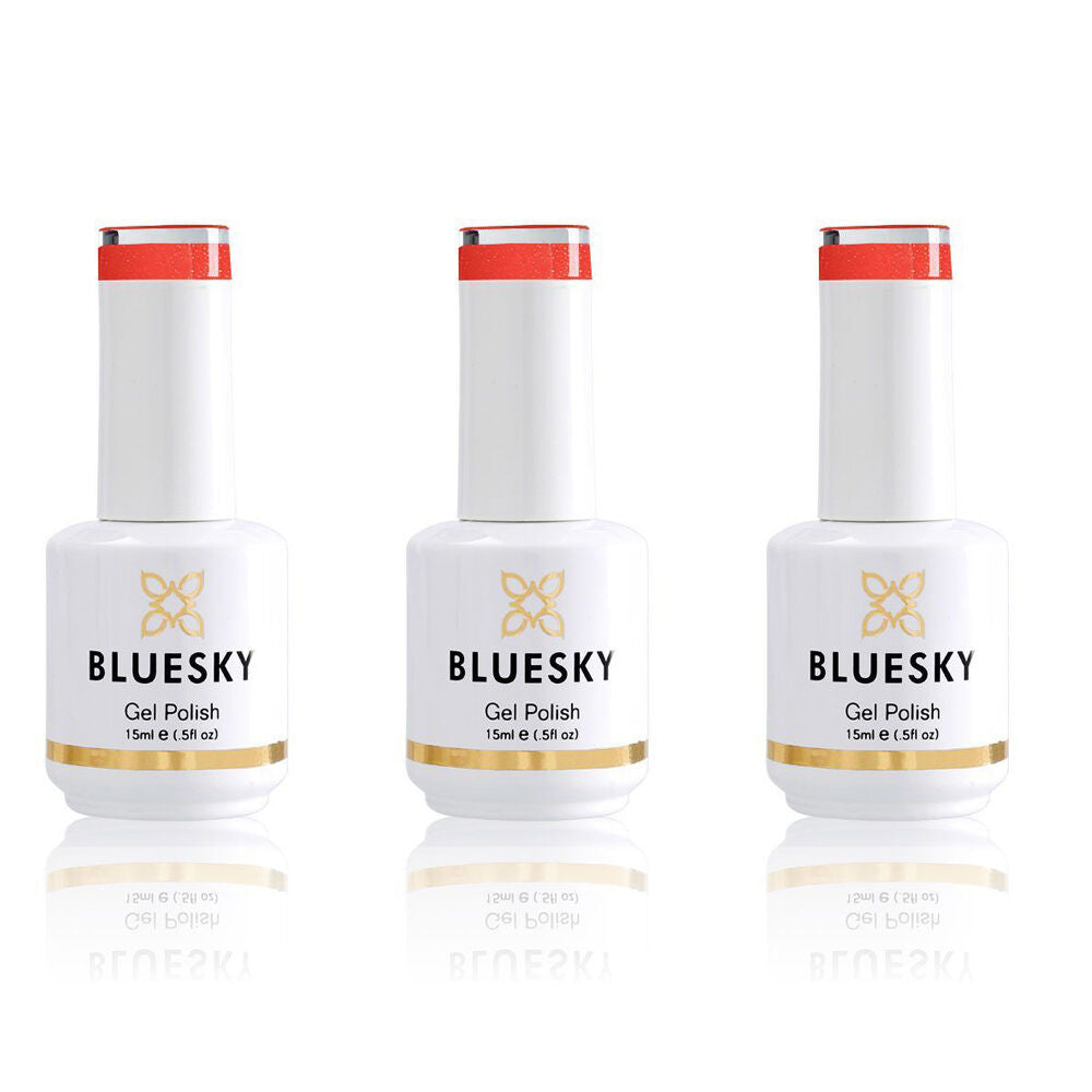 3PK Bluesky A004 Watermelon Lady Gel Nail Polish Manicure Colour Laquer 15ml