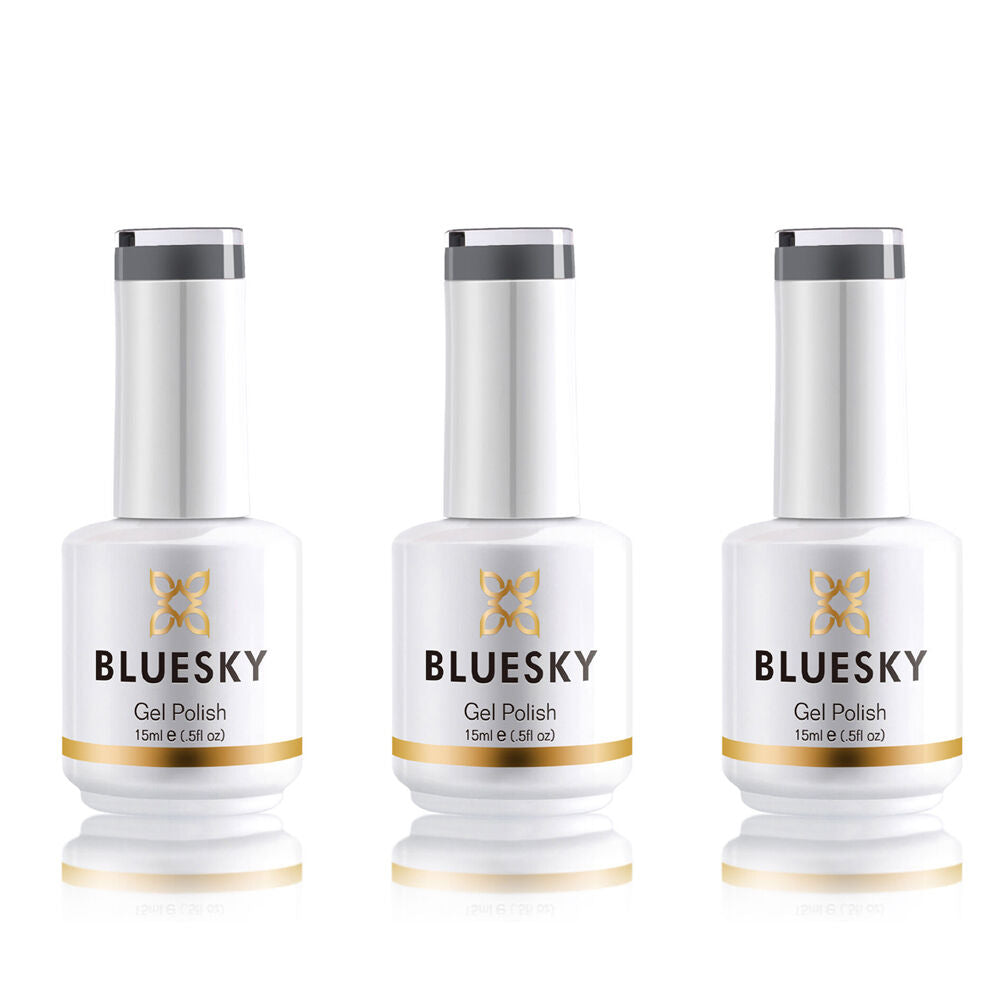3PK Bluesky KA3347 Dark Coin Gel Nail Polish Manicure Colour UV LED Lacquer 15ml