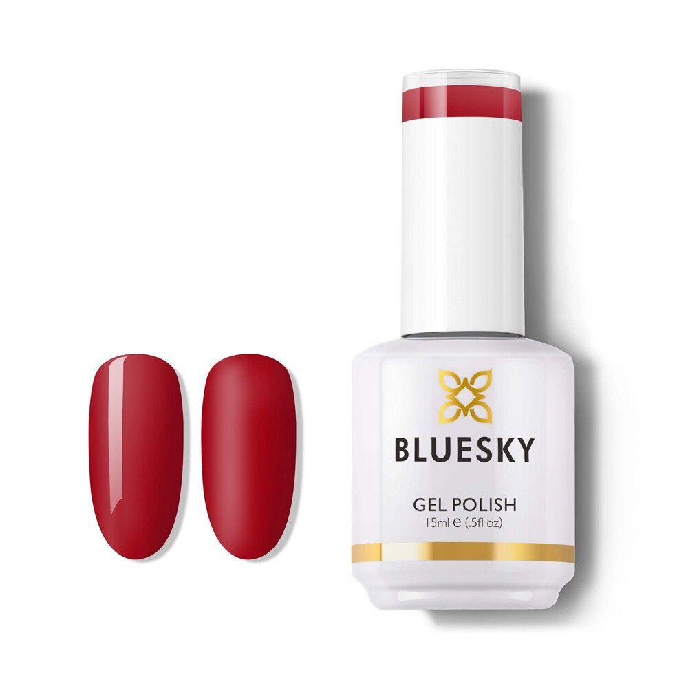 3PK Bluesky D160 Pillar Box Red Gel Polish Nail Manicure Colour UV LED Lacquer 15ml