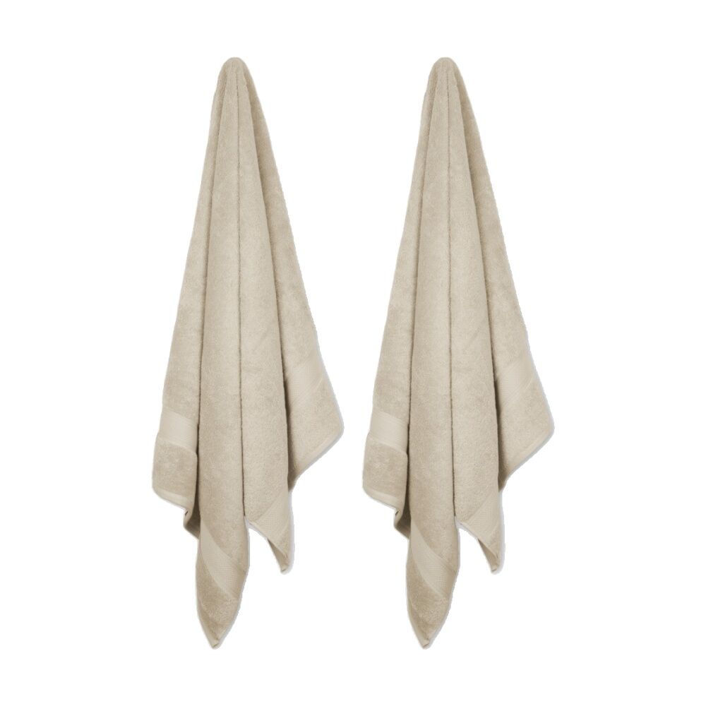 2x Ardor St Regis Collection 80x160cm Bath Towel Sheet Soft Cotton Stone