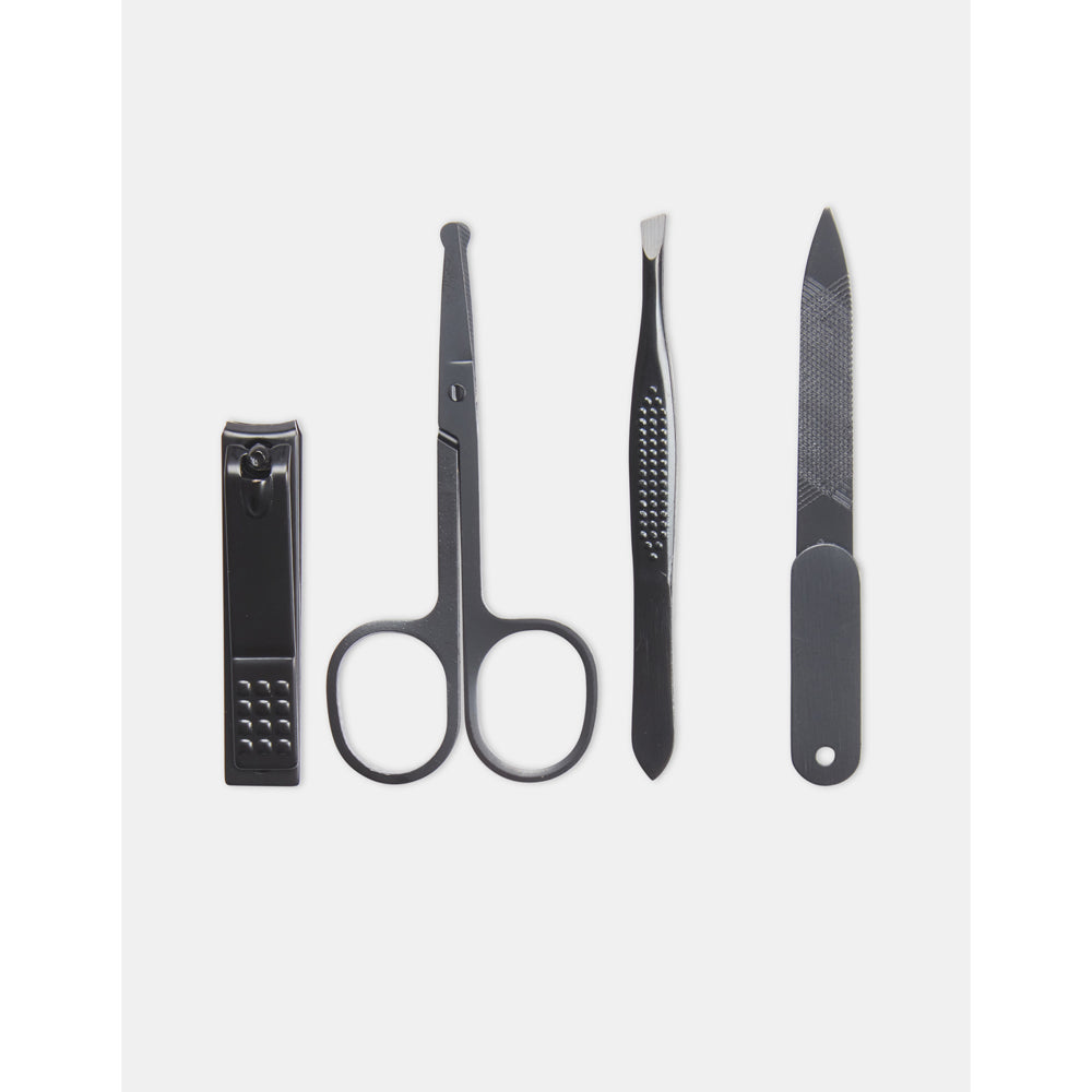 4pc Ben Sherman Stainless Steel Manicure Set w/ Storage - Navy