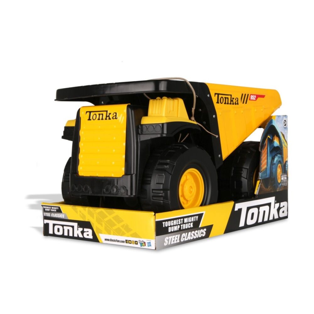 Tonka Steel Classic Toughest Mighty Dump Truck Kids Outdoor Toy 3y+ Yellow
