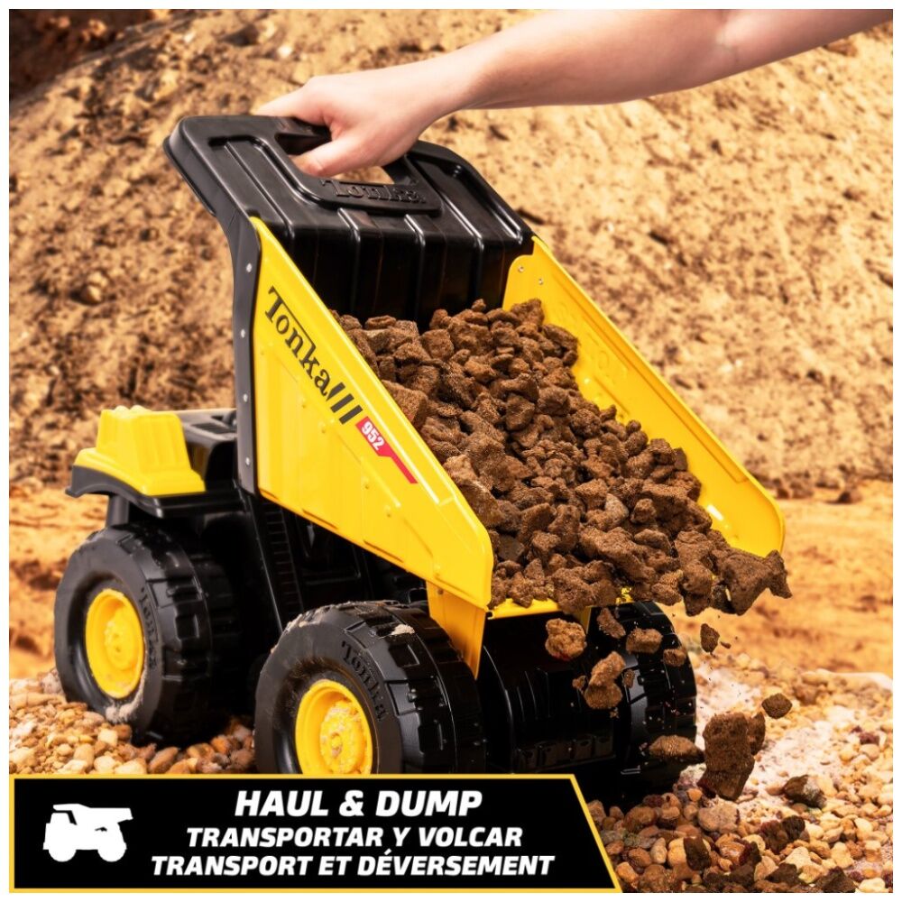 Tonka Steel Classic Toughest Mighty Dump Truck Kids Outdoor Toy 3y+ Yellow