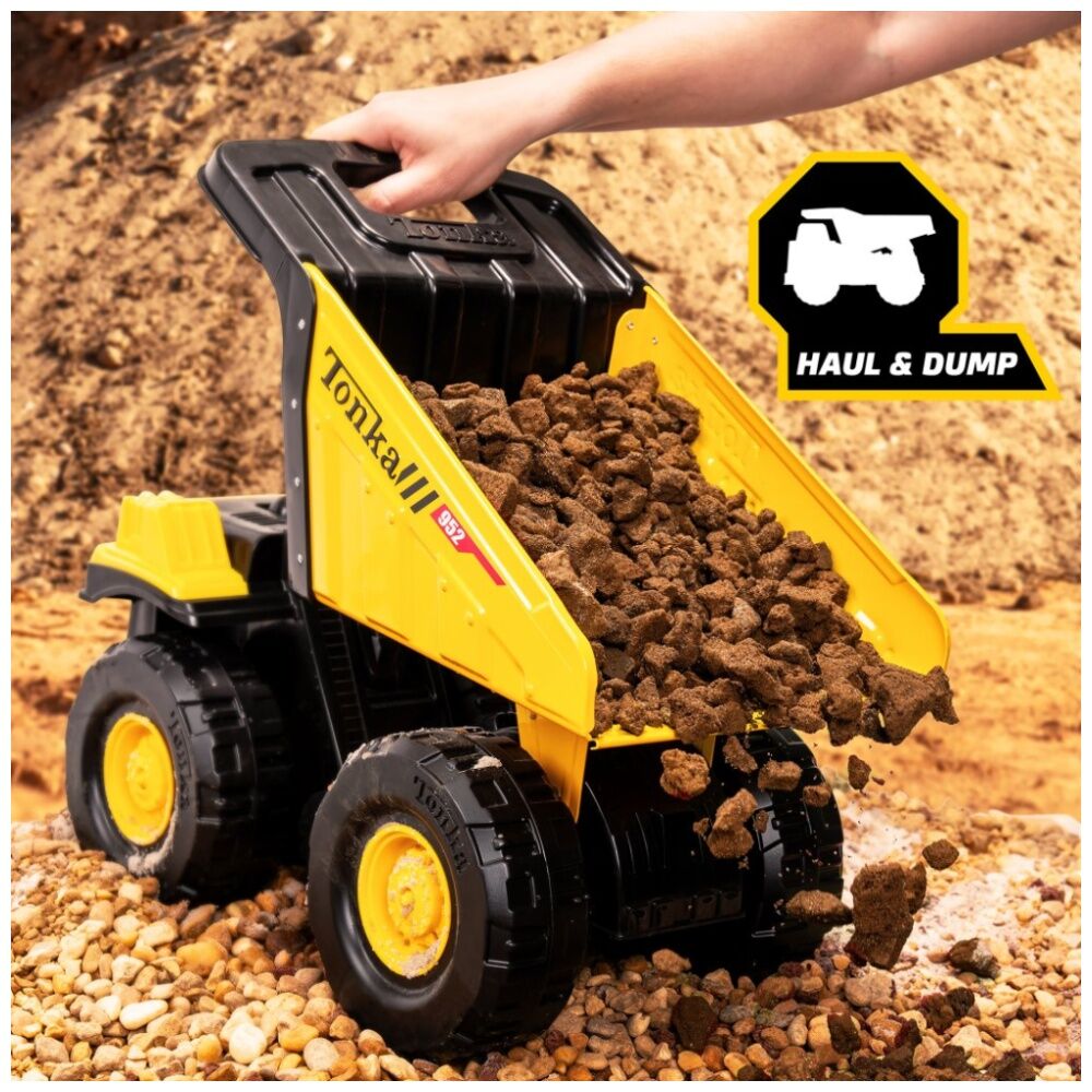 Tonka Steel Classic Toughest Mighty Dump Truck Kids Outdoor Toy 3y+ Yellow