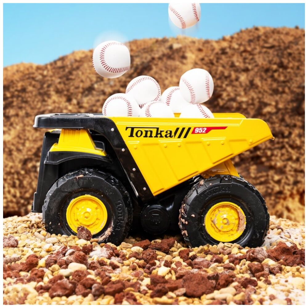 Tonka Steel Classic Toughest Mighty Dump Truck Kids Outdoor Toy 3y+ Yellow