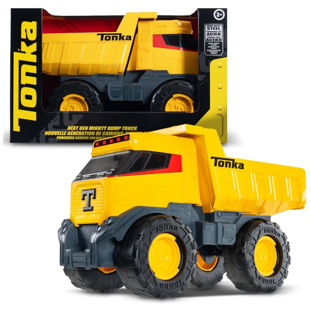 Tonka Futuristic Steel Mighty Dump Truck 1:16 Scale Kids Outdoor Toy 3y+ Yellow