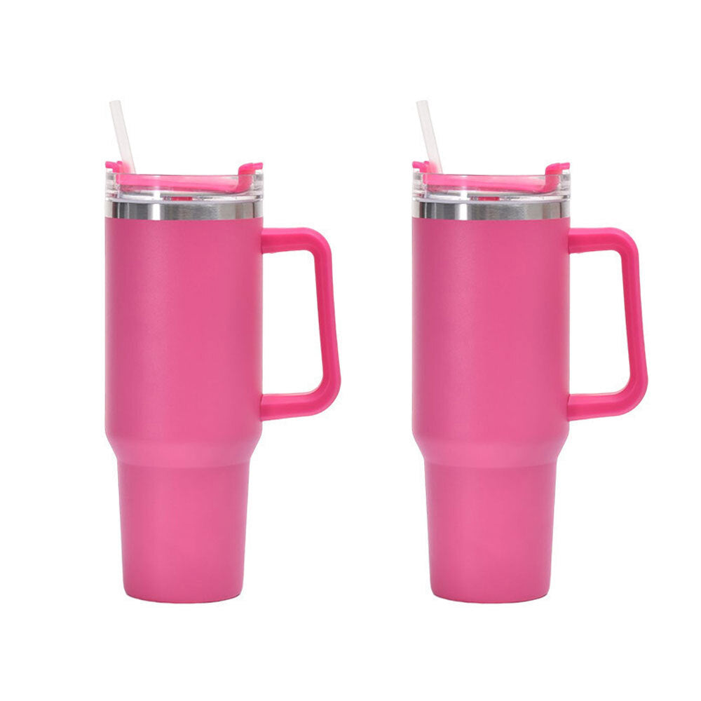 2PK Kuvings Stainless Steel 1.18L/40oz Tumbler Double Wall - Hot Pink