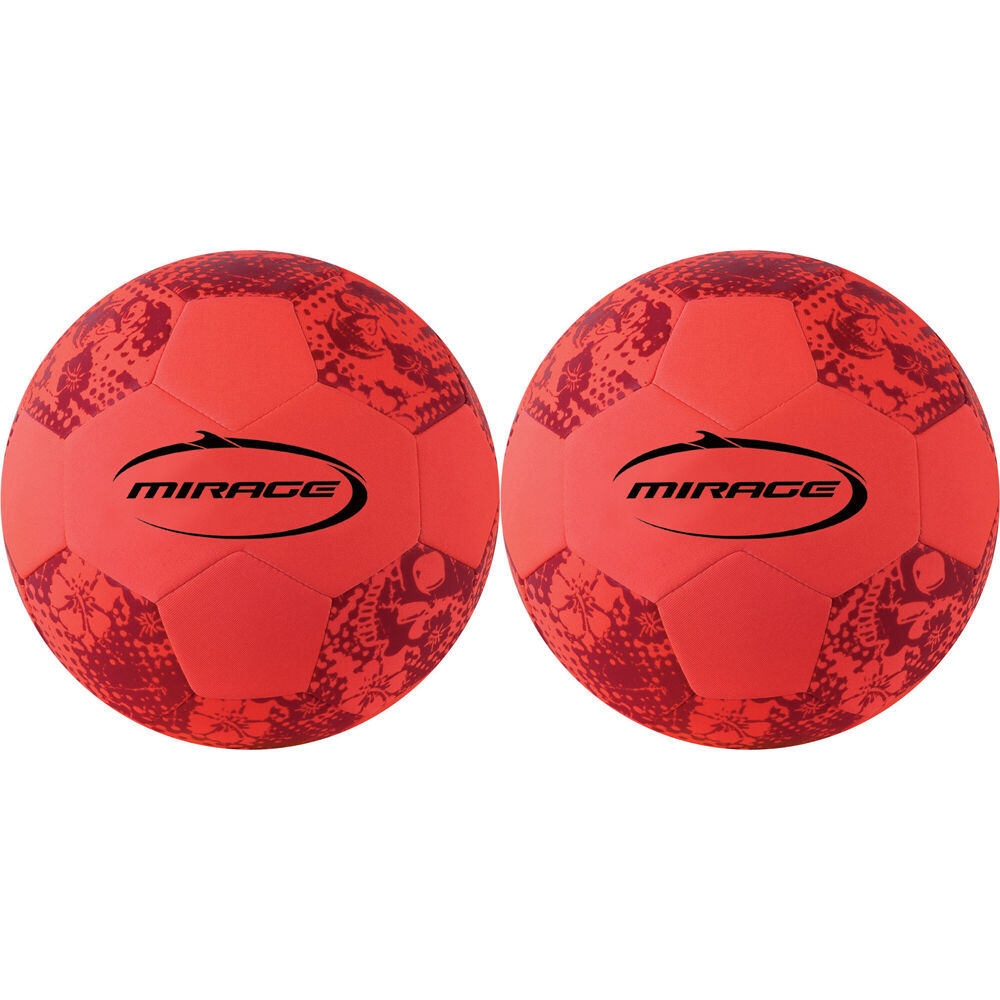 2PK Mirage Waterproof Neoprene Soccer Ball Kids Outdoor Water Toy Orange