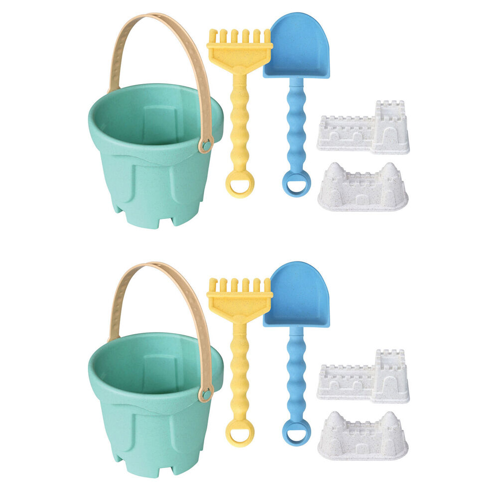 2PK Mirage Eco Ocean Beach Bucket Kids Outdoor Toy Set Multicoloured