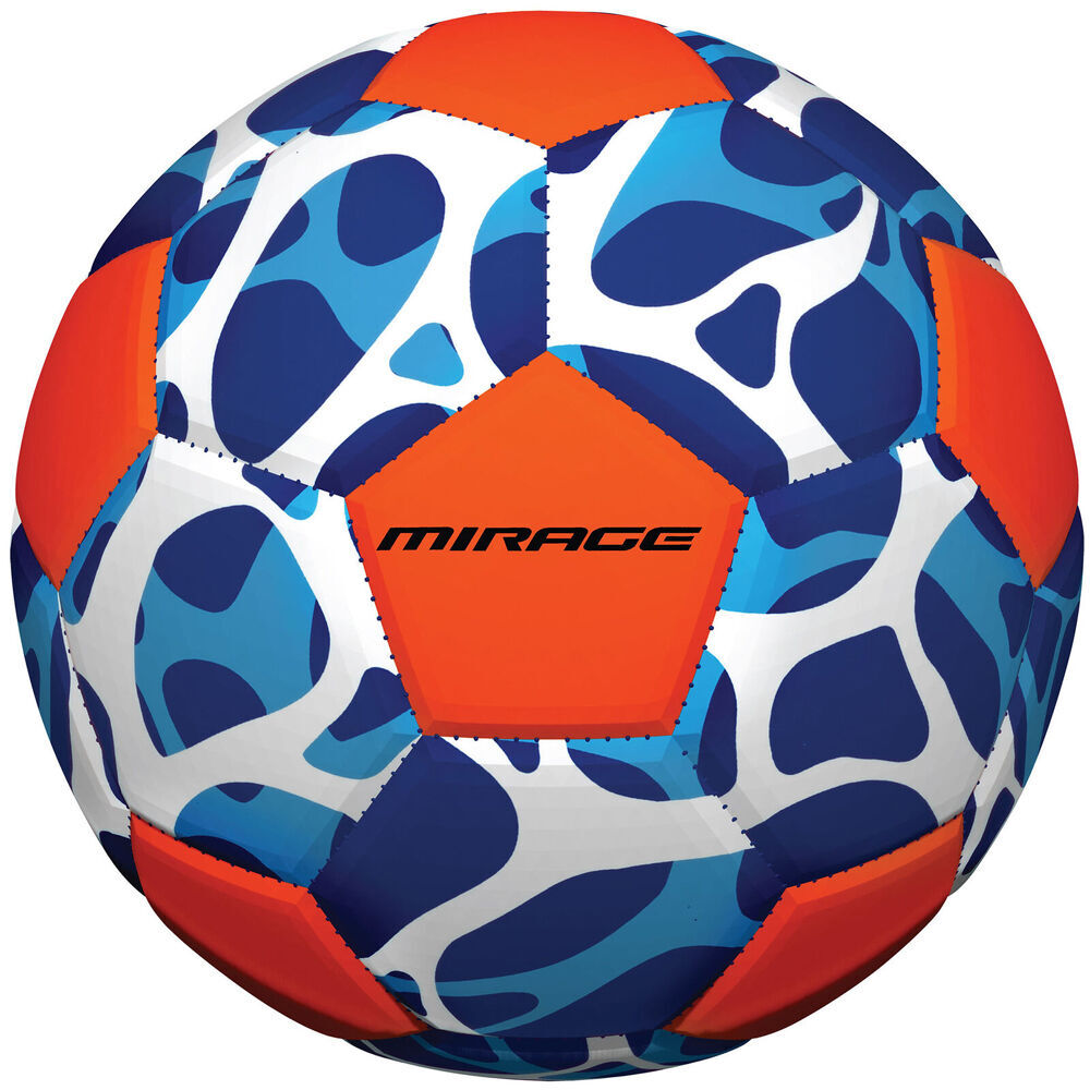 2PK Mirage Neoprene Soccer Ball Kids Outdoor Water Toy Blue/Orange