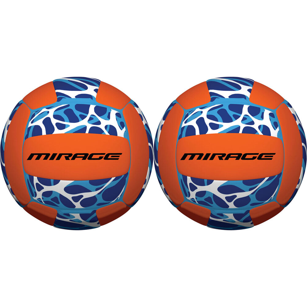 2PK Mirage Neoprene Volleyball Kids Outdoor Water Toy Blue/Orange