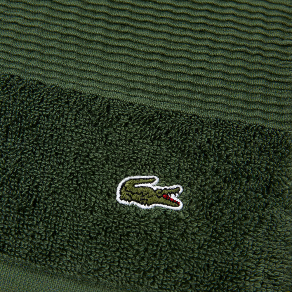 Lacoste LLECROCO Soft Organic Cotton Bath Towel Vert 70x140cm