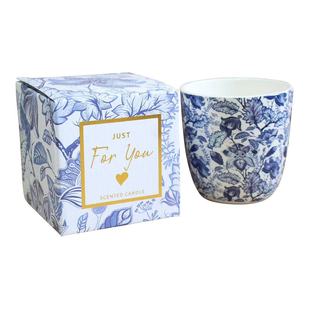 LVD Ceramic/Wax 10cm Scented Tealight Candle Just For You 1 Home Decor
